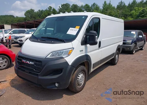 2025 Ram Promaster 2500 Tradesman Low Roof 136 Wb W/Pass Seat z USA, uszkodzony, nr VIN 3C6LRVVG5SE511663